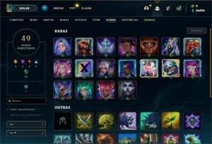 Conta Diamante 1 com 25 Champs e 2 Skins + 12 Fragmentos - League of Legends LOL