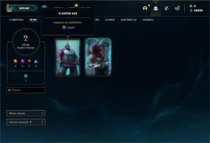 Conta Diamante 1 com 25 Champs e 2 Skins + 12 Fragmentos - League of Legends LOL
