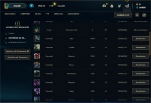 Conta Diamante 1 com 25 Champs e 2 Skins + 12 Fragmentos - League of Legends LOL