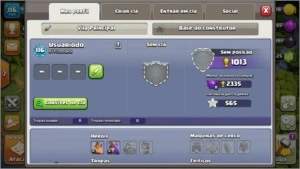 Conta Clash of Clans Cv 10 com 9500 gemas