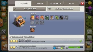 Conta Clash of Clans Cv 10 com 9500 gemas