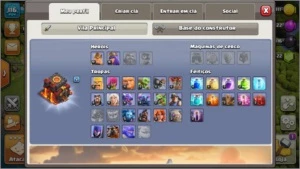 Conta Clash of Clans Cv 10 com 9500 gemas