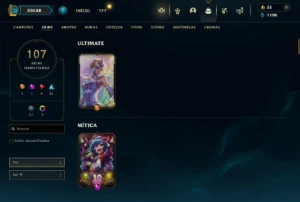 Fullacesso - Conta De 2016 - 107 Skins - Level 393 - 165 Cam - League of Legends LOL