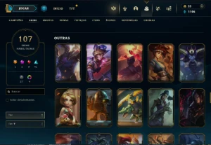 Fullacesso - Conta De 2016 - 107 Skins - Level 393 - 165 Cam - League of Legends LOL