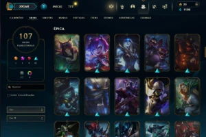 Fullacesso - Conta De 2016 - 107 Skins - Level 393 - 165 Cam - League of Legends LOL