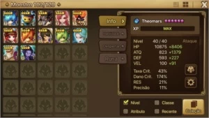 Vendo conta Sw com 31 nat5 sendo 58 6* - Summoners War