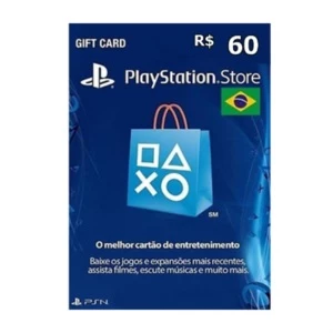 Cartão de Saldo - Playstation Brasileiro - 60 Reais - Gift Cards