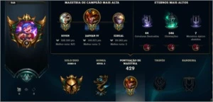 CONTA | LEVEL 268 | 294 SKINS | 11K EA | ICONS RAROS 2013 | - League of Legends LOL