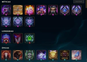 Conta LOL Mestre, Main Assassino, Todos os Champs, 140+skins - League of Legends