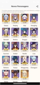 Conta ar 42 ganyu + banner garantido e benção ativa - Genshin Impact