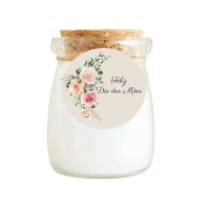 Vela Aromática Dia das Mães Tampa Cortiça