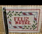 Kit de bordado em talagarça KIT-09 - 82 x 42 cm - Artesanato e Personalizados