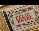 Kit de bordado em talagarça KIT-09 - 82 x 42 cm - Artesanato e Personalizados