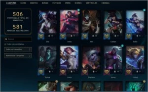 Conta Gold 2 , 288 skins Otima :D - League of Legends LOL