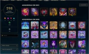Conta Gold 2 , 288 skins Otima :D - League of Legends LOL