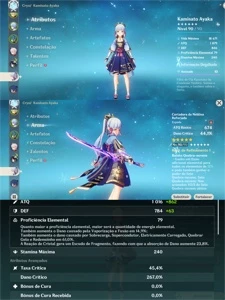 AR 58 13 bonecos t5, 9 armas t5 - Genshin Impact