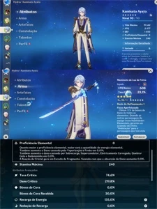 AR 58 13 bonecos t5, 9 armas t5 - Genshin Impact