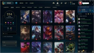 conta plat 4 com todos os champs, conta antiga - League of Legends LOL