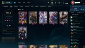 conta plat 4 com todos os champs, conta antiga - League of Legends LOL