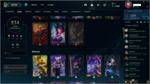 conta plat 4 com todos os champs, conta antiga - League of Legends LOL