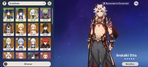 CONTA GENSHIN AR57 /13x5★/ Yelan + Aqua / Yoimiya + Agitação - Genshin Impact