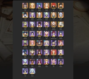 CONTA GENSHIN AR57 /13x5★/ Yelan + Aqua / Yoimiya + Agitação - Genshin Impact