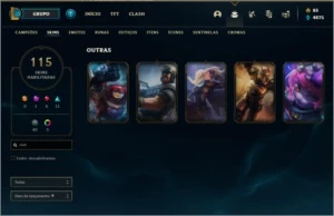 conta lol com skins antiga/rara - League of Legends