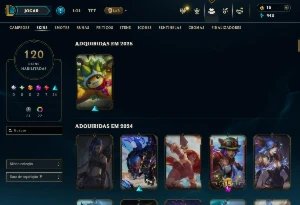 Conta de LoL Diamante 1, 120 skins, Level 356 - League of Legends