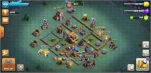 CV9 SEMI FULL COM BILHETE DOURADO - Clash of Clans