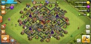CV9 SEMI FULL COM BILHETE DOURADO - Clash of Clans