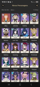 Ar 60-/ Alercchino C6 / Neuvillette C6 / Mavuika C6 / Furina - Genshin Impact