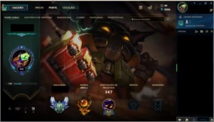 CONTA LEAGUE OF LEGENDS - DIAMANTE 4 - 80 SKINS LOL