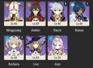 Conta Genshin | 27 T5 | Planador Raro | Pity 10 Garantido - Genshin Impact