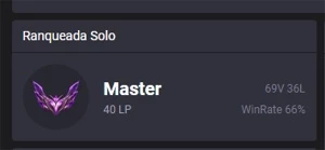 Conta Mestre lol mono adc queue gm/chall - League of Legends