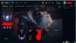 Conta Mestre lol mono adc queue gm/chall - League of Legends