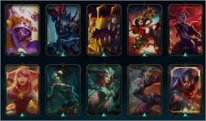 CONTA LEAGUE OF LEGENDS 290 SKINS E DIAMANTE 4 LOL