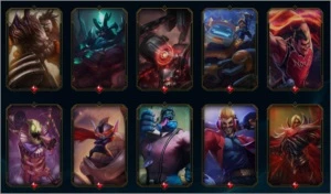 CONTA LEAGUE OF LEGENDS 290 SKINS E DIAMANTE 4 LOL