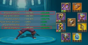 Lords Mobile 950m de poder, T5, 1,5M gemas