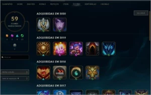Conta de League of Legends LOL