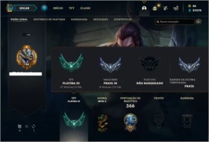 Conta prata 3 com 104 Champs e 70 Skins - League of Legends LOL