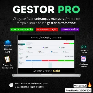Gestor Pro - Sistema De Cobranças 100% funcional - Outros