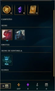 CONTA UNRANKED - SEM REGISTRO - League of Legends LOL