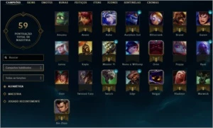 CONTA UNRANKED - SEM REGISTRO - League of Legends LOL