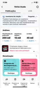 Conta no TikTok com 40 mil seguidores - Redes Sociais