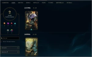 conta lvl 22  projeto leona  fnatic janna11 champs - League of Legends LOL