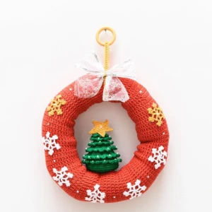 Guirlanda Arvore de Natal em amigurumi - Artesanato e Personalizados