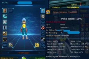 Conta c DBagra 5 SusaShin Brinco Milagroso e + LADMO - OMEGA - Digimon Masters Online