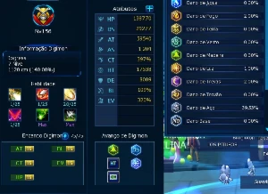 Conta End Game Ladmo Omega Com X7sm - Digimon Masters Online