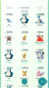 Conta de Pokémon GO