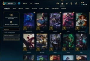 Conta ouro 4 com 3 skins e 24 champs - League of Legends LOL